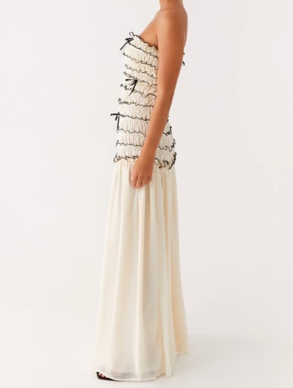 Peppermayo Zariah Maxi Dress Ivory - Picture 2 of 4